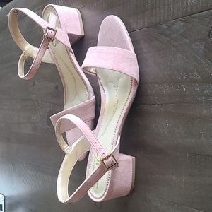 NWOT Pink Heels Sandals
